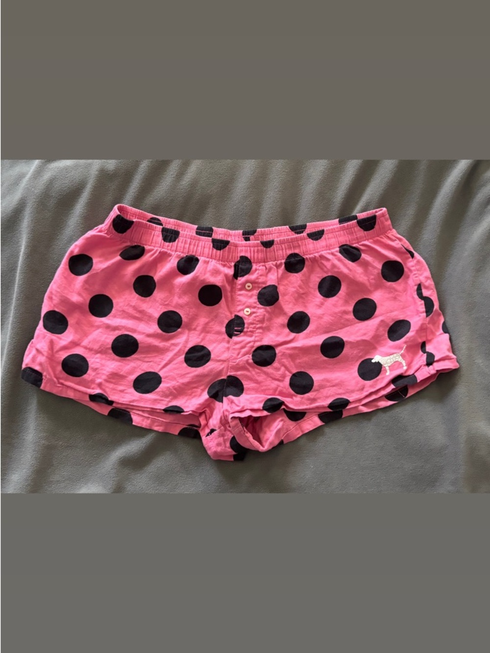 Vintage Victoria Secret PINK Polka Dot Sleep Shorts 100% Cotton
